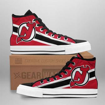 New Jersey Devils High Top Shoes Custom Sneakers | Favorety