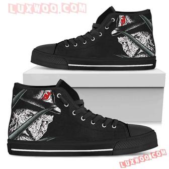 New Jersey Devils Nightmare Freddy Colorful High Top Shoes Sport Sneakers | Favorety