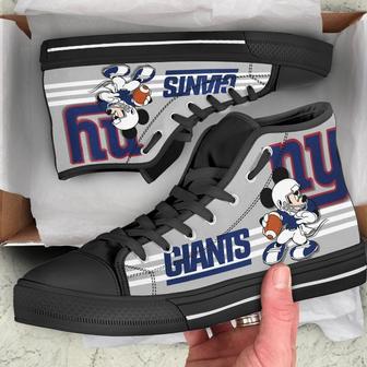 New York Giants Sneakers High Top Shoes Fan Gift | Favorety UK