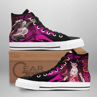 Nezuko Demon Form High Top Shoes Custom Demon Slayer Anime Sneakers | Favorety