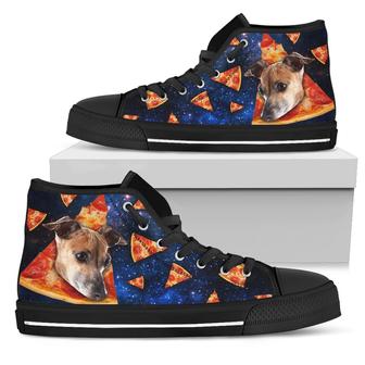 Nice Greyhound High Top Shoes - Pizza Greyhound Pattern, cool gift - Monsterry UK