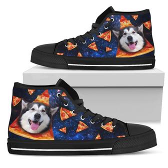 Nice Husky High Top Shoes - Pizza Husky Pattern, is a cool gift - Monsterry