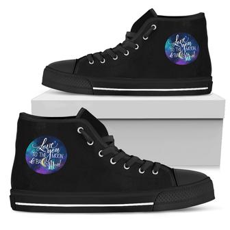 Np Love You To The Moon Women'S High Top Shoes Sneaker - Monsterry AU