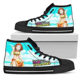 Ochako Uraraka My Hero Academia For Man And Women Custom Canvas High Top Shoes | Favorety DE