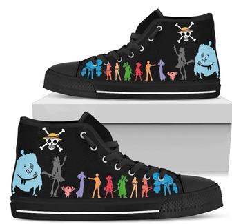 One Piece Crew High Top Shoes Sneakers Anime Fan Gift - Monsterry UK