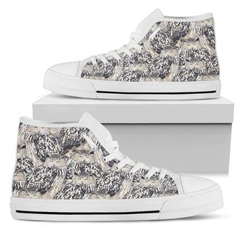 Owl Realistic Themed Design Print Women High Top Shoes - Monsterry
