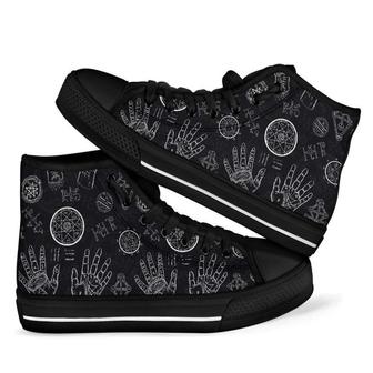 Pagan Wiccan Witch Men Women's High Top Shoes - Monsterry UK