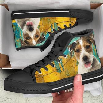 Parson Russell Dog Sneakers Colorful High Top Shoes - Monsterry DE