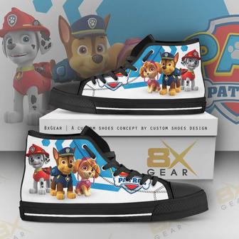 Paw Patrol Sneakers Chase, Skye and Marshall High Top Shoes | Favorety UK