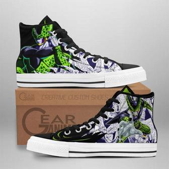 Perfect Cell High Top Shoes Custom Manga Anime Dragon Ball Sneakers | Favorety AU