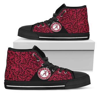 Perfect Cross Color Absolutely Nice Alabama Crimson Tide High Top Shoes | Favorety CA