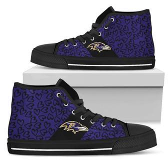 Perfect Cross Color Absolutely Nice Baltimore Ravens High Top Shoes | Favorety UK