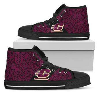Perfect Cross Color Absolutely Nice Central Michigan Chippewas High Top Shoes - Monsterry DE