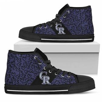 Perfect Cross Color Absolutely Nice Colorado Rockies High Top Shoes | Favorety CA