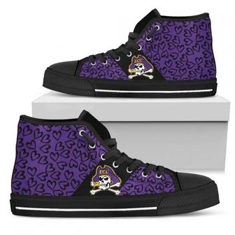 Perfect Cross Color Absolutely Nice East Carolina Pirates High Top Shoes - Monsterry AU