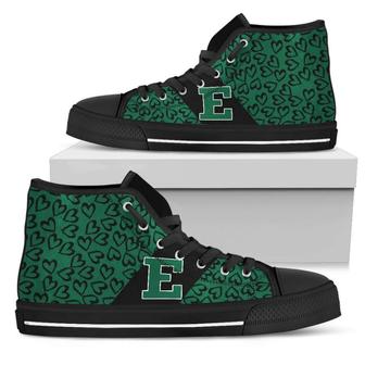 Perfect Cross Color Absolutely Nice Eastern Michigan Eagles High Top Shoes - Monsterry UK