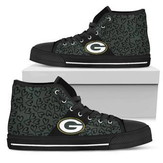 Perfect Cross Color Absolutely Nice Green Bay Packers High Top Shoes | Favorety AU