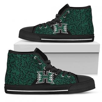 Perfect Cross Color Absolutely Nice Hawaii Rainbow Warriors High Top Shoes - Monsterry AU
