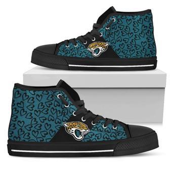 Perfect Cross Color Absolutely Nice Jacksonville Jaguars High Top Shoes | Favorety AU