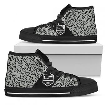 Perfect Cross Color Absolutely Nice Los Angeles Kings High Top Shoes | Favorety
