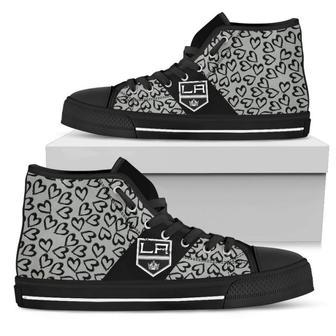 Perfect Cross Color Absolutely Nice Los Angeles Kings High Top Shoes | Favorety CA