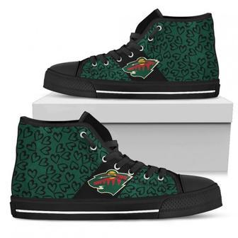 Perfect Cross Color Absolutely Nice Minnesota Wild High Top Shoes | Favorety AU