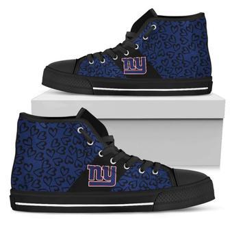 Perfect Cross Color Absolutely Nice New York Giants High Top Shoes | Favorety CA