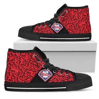 Perfect Cross Color Absolutely Nice Philadelphia Phillies High Top Shoes | Favorety UK