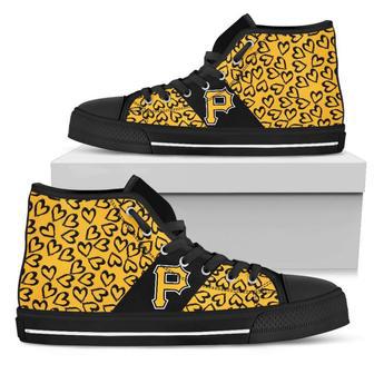 Perfect Cross Color Absolutely Nice Pittsburgh Pirates High Top Shoes | Favorety DE