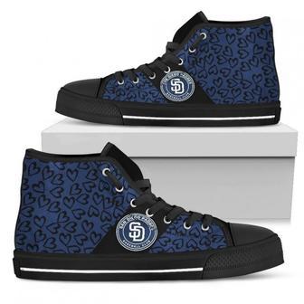 Perfect Cross Color Absolutely Nice San Diego Padres High Top Shoes | Favorety UK