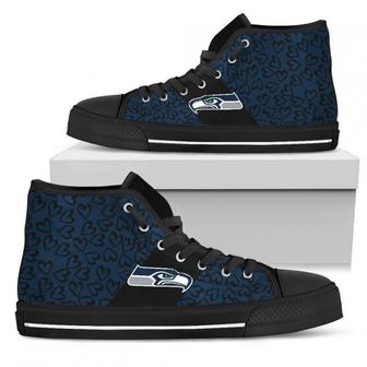 Perfect Cross Color Absolutely Nice Seattle Seahawks High Top Shoes | Favorety