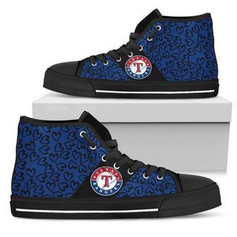 Perfect Cross Color Absolutely Nice Texas Rangers High Top Shoes | Favorety UK