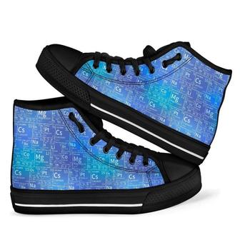 Periodic Table Science Men Women's High Top Shoes - Monsterry UK
