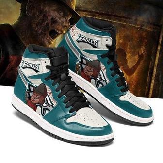 Philadelphia Eagles Horror Jordan High Top Shoes Sport Sneakers | Favorety UK