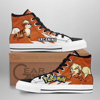 Pokemon Arcanine High Top Shoes Custom Anime Sneakers | Favorety AU