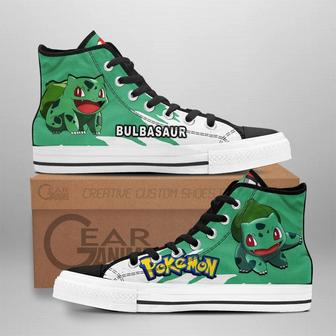 Pokemon Bulbasaur High Top Shoes Custom Anime Sneakers | Favorety