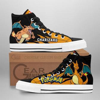 Pokemon Charizard High Top Shoes Custom Anime Sneakers | Favorety