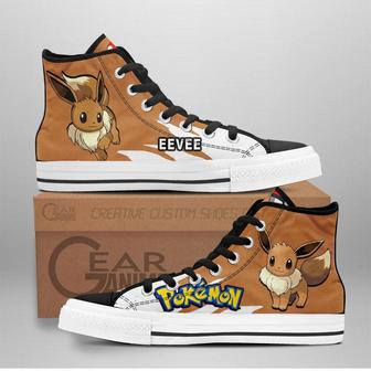 Pokemon Eevee High Top Shoes Custom Anime Sneakers | Favorety AU