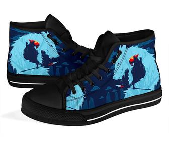 Princess Mononoke Sneakers High Top Shoes Anime Fan Gift - Monsterry UK