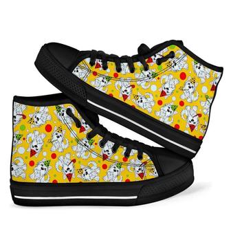 Puppy Yorkshire Terrier Dog Print Pattern Men Women's High Top Shoes - Monsterry