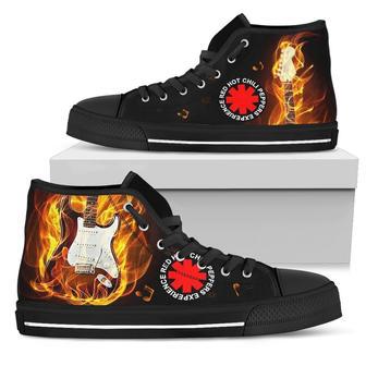 Red Hot Chili Peppers Sneakers Guitar High Top Shoes Idea For Gift | Favorety AU