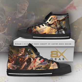Reiner Braun High Top Shoes Attack On Titan Idea Gift For Fan | Favorety UK
