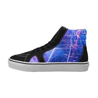 Ripple Into Space Multicolor Cool Colors Graphic High Top Shoes Womens Mens | Favorety DE