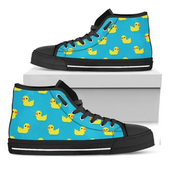 Rubber Duck Black High Top Shoes - Monsterry CA