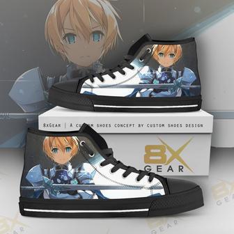 SAO High Top Shoes Eugeo Swordman Blue Anime | Favorety