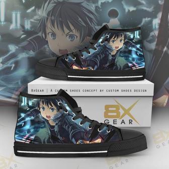 SAO High Top Shoes Kazuto Kirigaya Fighting Anime | Favorety