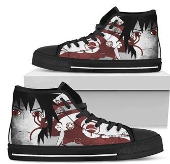 Sasuke Sneakers High Top Shoes For Naruto Fan Gift - Monsterry DE