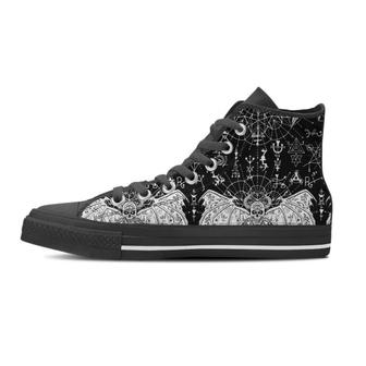 Satanic Demon Gothic Witch Men's High Top Shoes - Monsterry UK