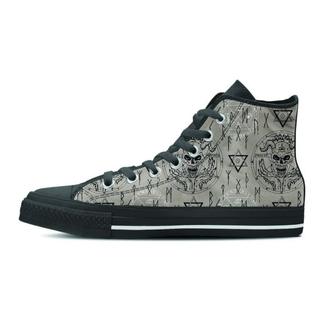 Satanic Devil Gothic Witch Men's High Top Shoes - Monsterry UK