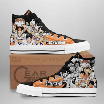 Schweiden Adlers High Top Shoes Custom Manga Anime Haikyuu Sneakers | Favorety AU